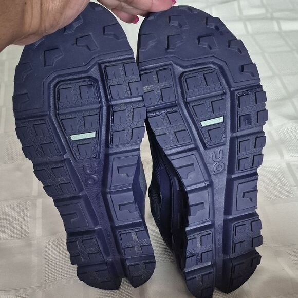 On Running Men's Dark Purple and Lime Athletic Shoes - Picture 6 of 16